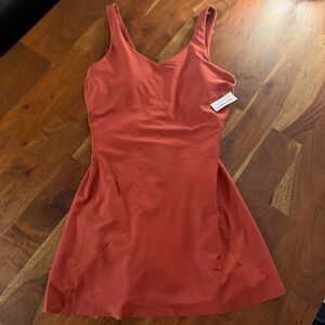 NWT Old Navy - Active PowerSoft Tank Romper Dress - Rust Orange Size M